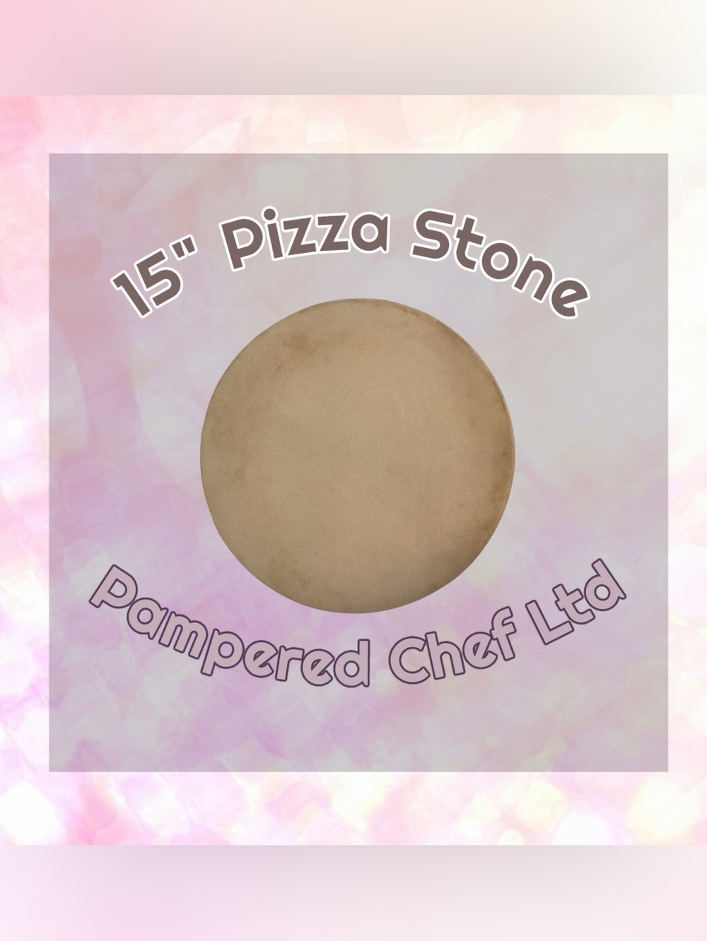 Pampered Chef 15" Pizza stone